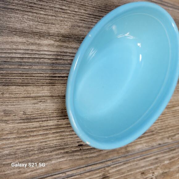 Vintage TST Turquoise Oven Serve Oval & French Casserole Dishes - Picture 9 of 9